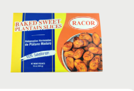 Sliced baked Palntains 16onz