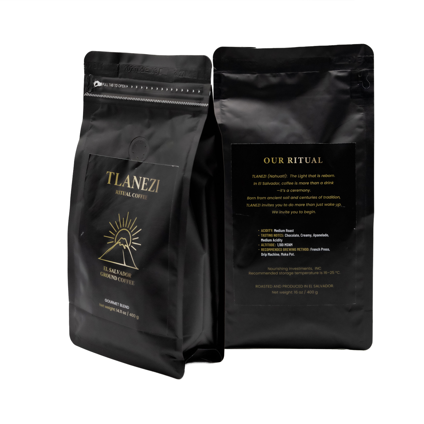 Tlanezi Ritual Coffee - Gourmet Blend El Salvador (400g)