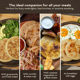 Caja de Pupusas Maiz de Queso con Loroco  (15x5 pack) - Authentic Salvadoran Product