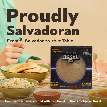 Caja de Pupusas Maiz de Queso con Loroco  (15x5 pack) - Authentic Salvadoran Product