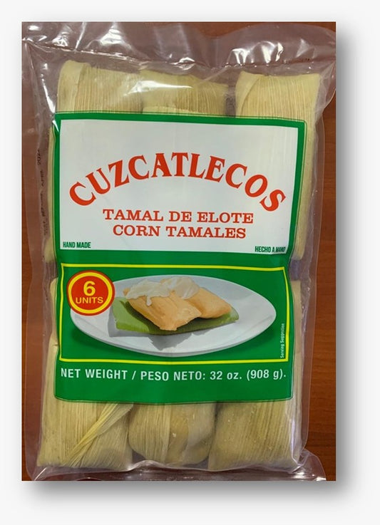 Tamales de Elote Verde(6 Pack) - Authentic Salvadoran Product