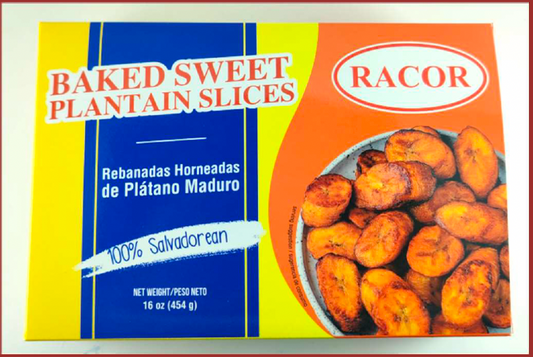 Sliced baked Palntains 16onz