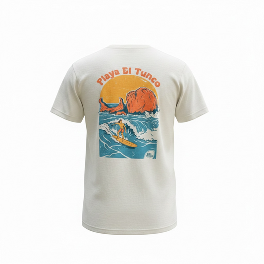 El Tunco Beach- Slim Fit T-Shirt - 503 Cher@s Clothing Co.