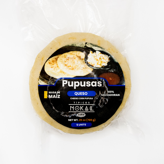 Pupusas de Maíz con Queso (paquete de 5) - Producto Auténtico Salvadoreño