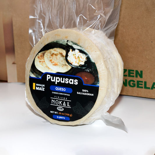 Pupusas de Maiz con Queso (5 pack) - Authentic Salvadoran Product