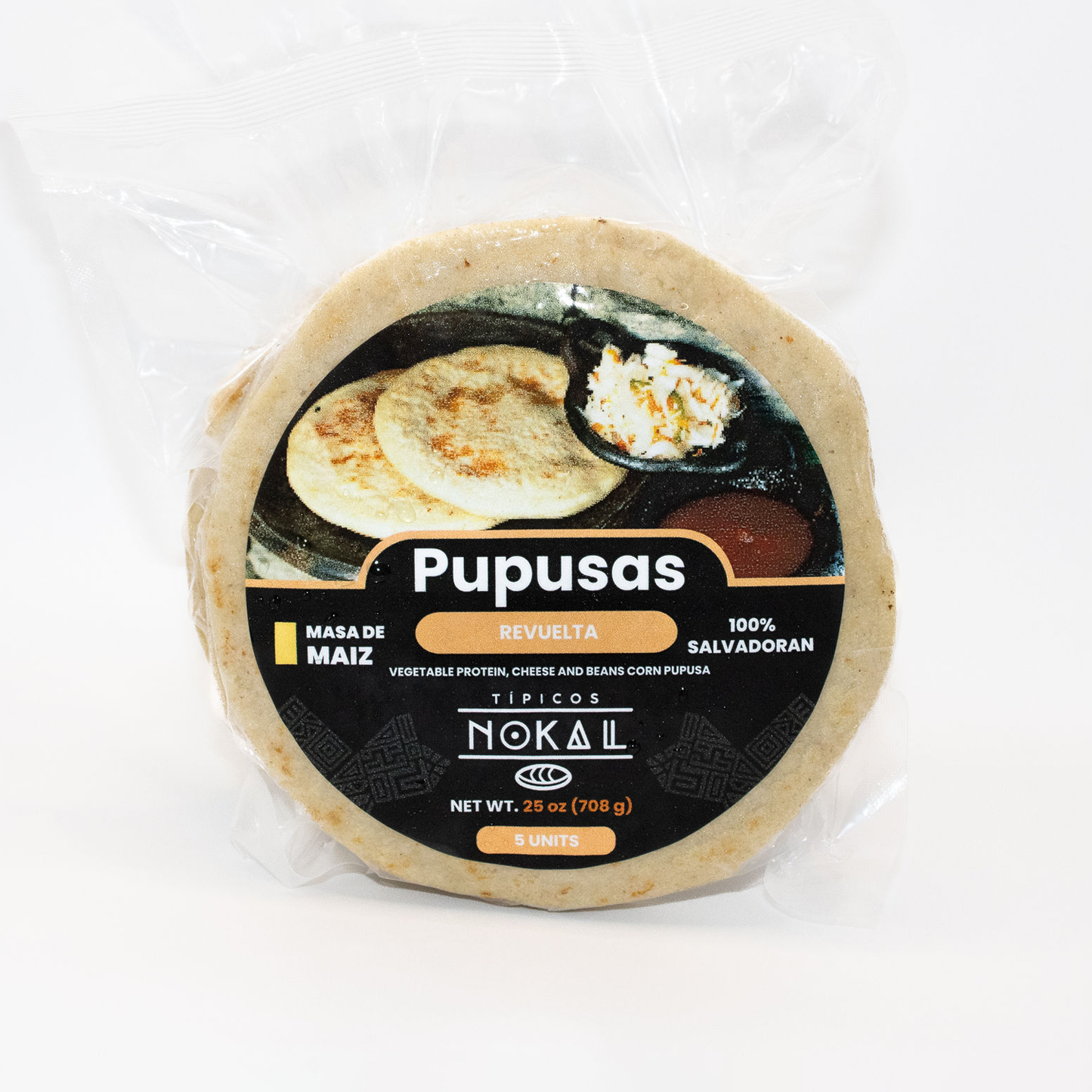 Pupusas de Maíz Revueltas (paquete de 5) - Producto Auténtico Salvadoreño